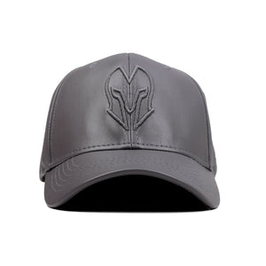 HEAD GEAR GREY FAUX LEATHER LIMITED EDITION CAP