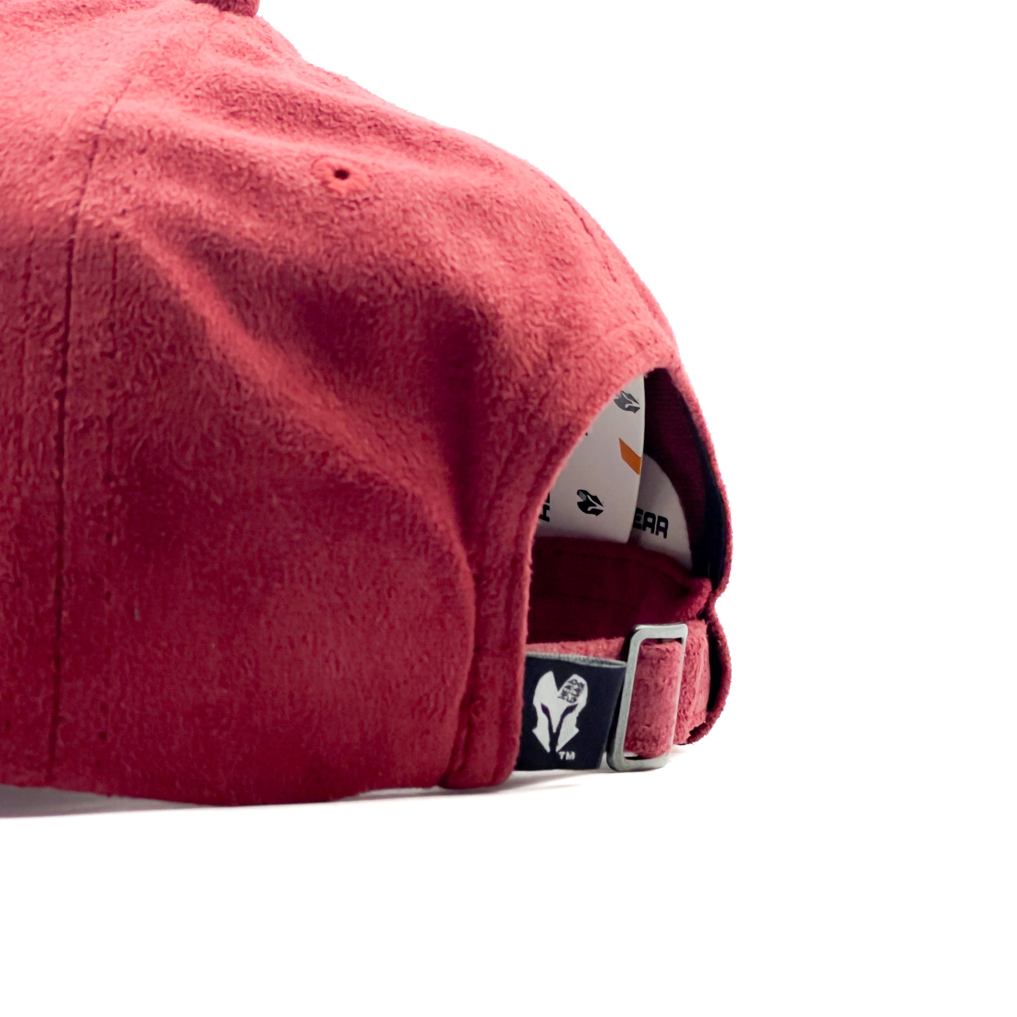 HEAD GEAR MAROON SUEDE LOGO CAP