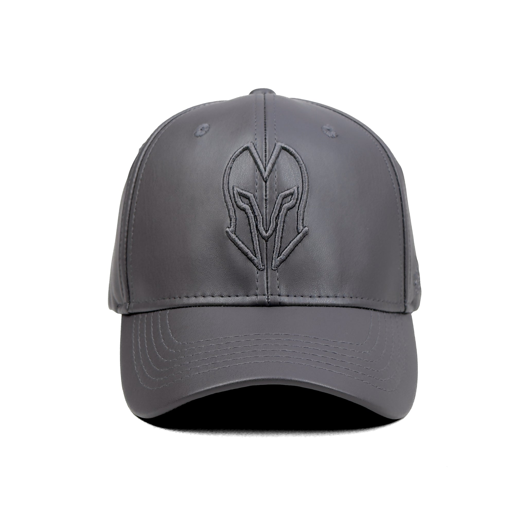 HEAD GEAR GREY FAUX LEATHER LIMITED EDITION CAP