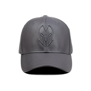 HEAD GEAR GREY FAUX LEATHER LIMITED EDITION CAP