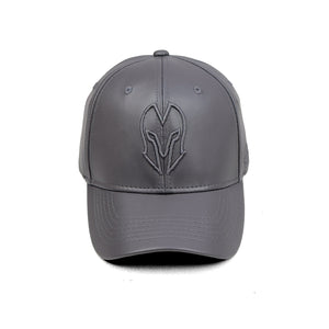 HEAD GEAR GREY FAUX LEATHER LIMITED EDITION CAP