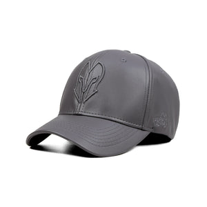 HEAD GEAR GREY FAUX LEATHER LIMITED EDITION CAP