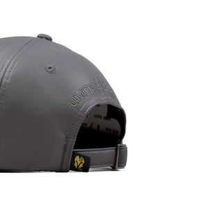 HEAD GEAR GREY FAUX LEATHER LIMITED EDITION CAP