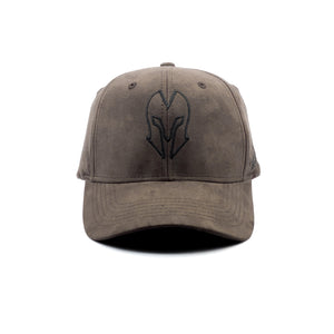 HEAD GEAR CHOCOLATE SUEDE LOGO CAP