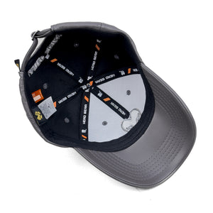 HEAD GEAR GREY FAUX LEATHER LIMITED EDITION CAP