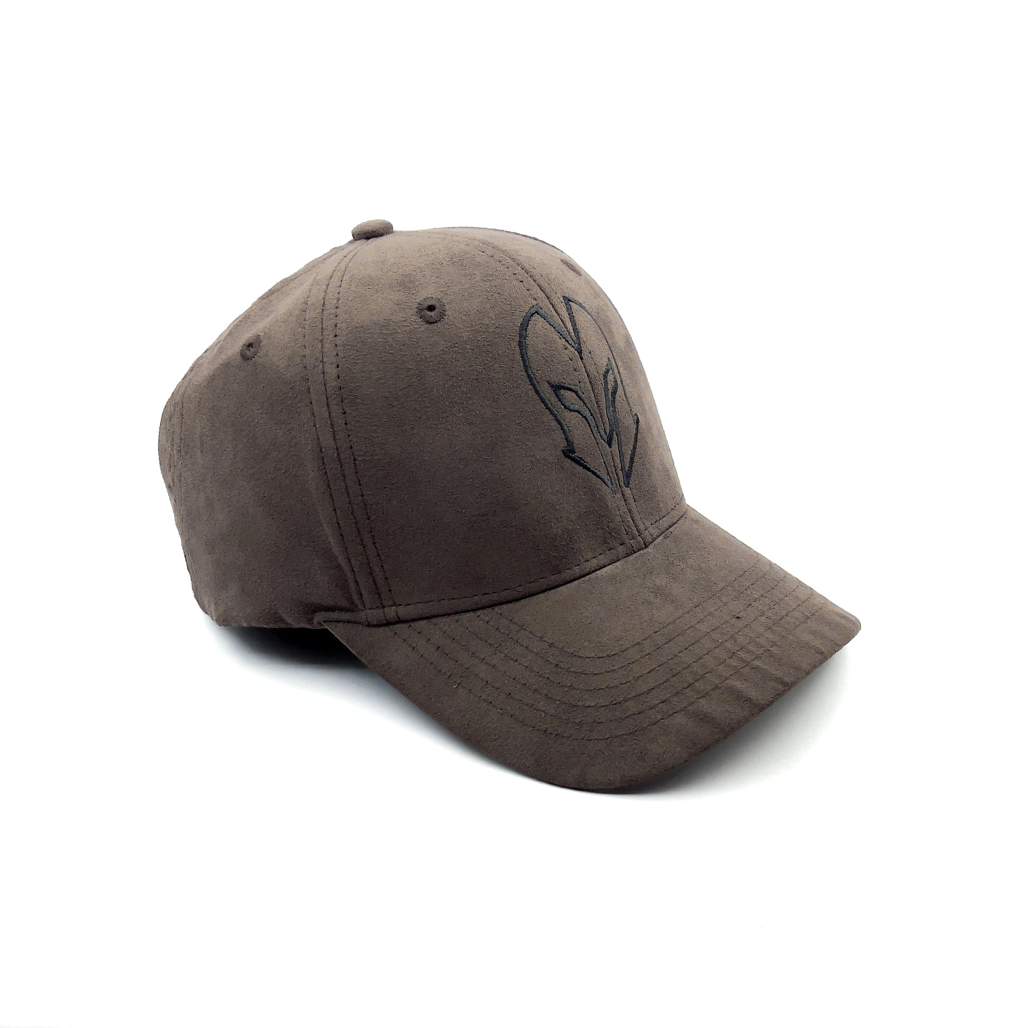 HEAD GEAR CHOCOLATE SUEDE LOGO CAP