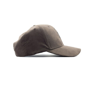 HEAD GEAR CHOCOLATE SUEDE LOGO CAP