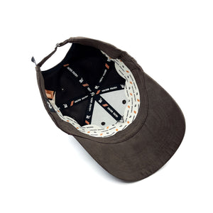 HEAD GEAR CHOCOLATE SUEDE LOGO CAP