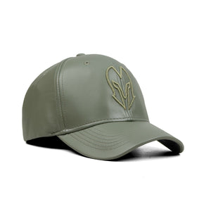 HEAD GEAR SAGE GREEN FAUX LEATHER LIMITED EDITION CAP