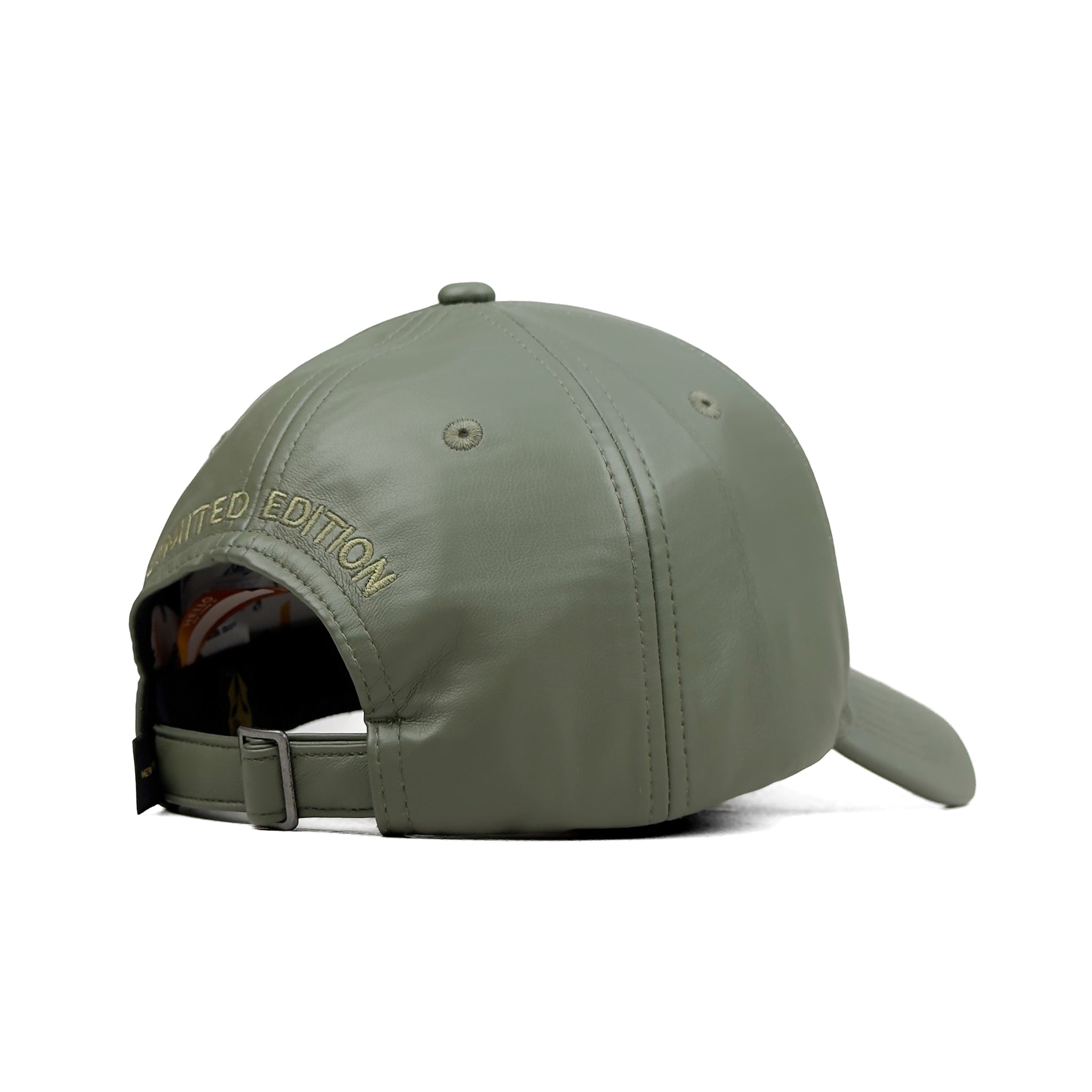 HEAD GEAR SAGE GREEN FAUX LEATHER LIMITED EDITION CAP