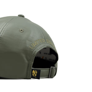 HEAD GEAR SAGE GREEN FAUX LEATHER LIMITED EDITION CAP