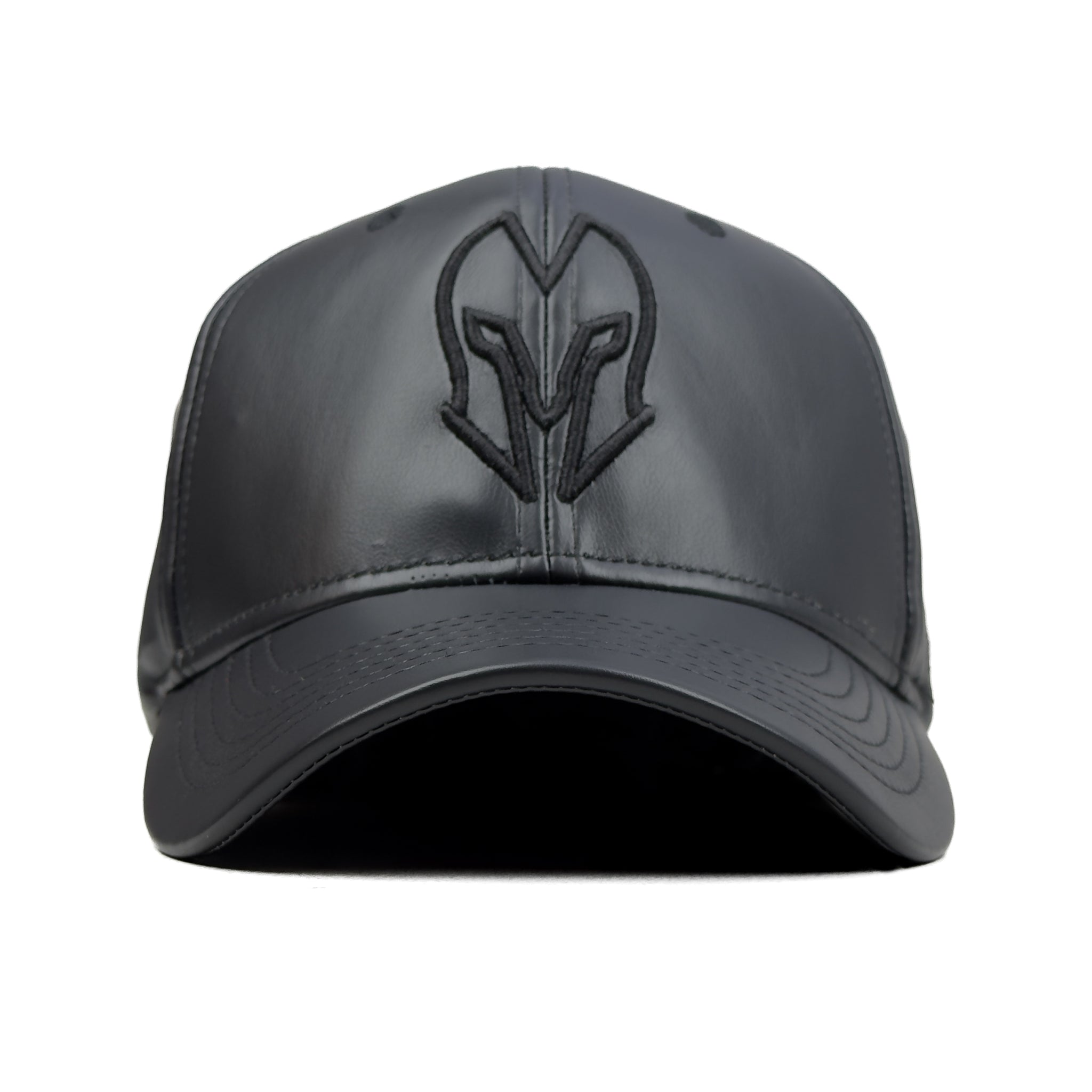 HEAD GEAR BLACK FAUX LEATHER LIMITED EDITION CAP