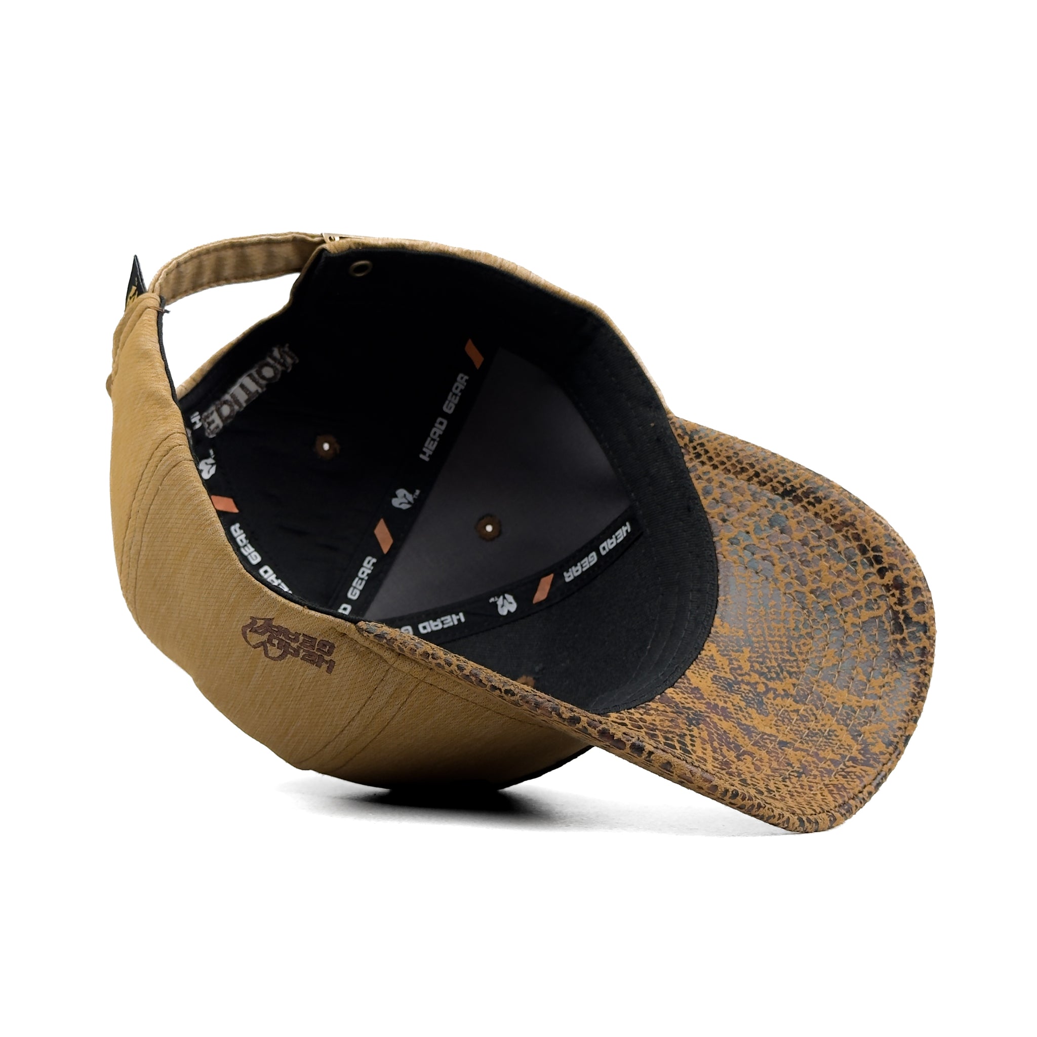 HEAD GEAR ELITE FUSION BROWN CONTRAST LEATHER LIMITED EDITION CAP