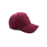 HEAD GEAR BASIC SUEDE MAROON CAP