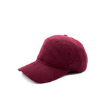 HEAD GEAR BASIC SUEDE MAROON CAP