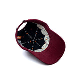 HEAD GEAR BASIC SUEDE MAROON CAP