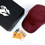 HEAD GEAR BASIC SUEDE MAROON CAP