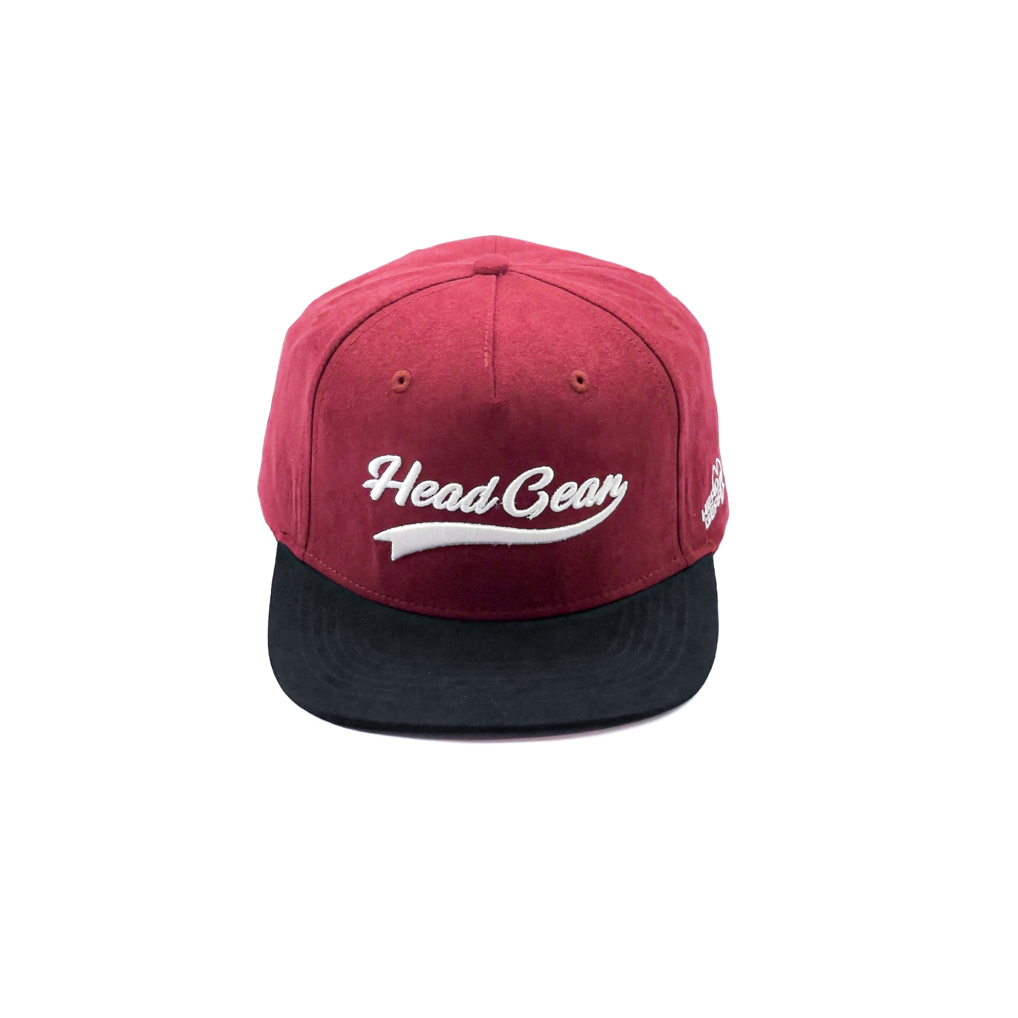 HEAD GEAR FLAT VISOR BURGUNDY SUEDE CAP – Head Gear