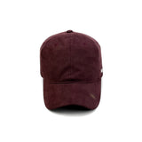 HEAD GEAR DARK RED WINE SUEDE CAP