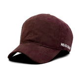 HEAD GEAR DARK RED WINE SUEDE CAP