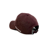 HEAD GEAR DARK RED WINE SUEDE CAP
