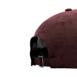 HEAD GEAR DARK RED WINE SUEDE CAP