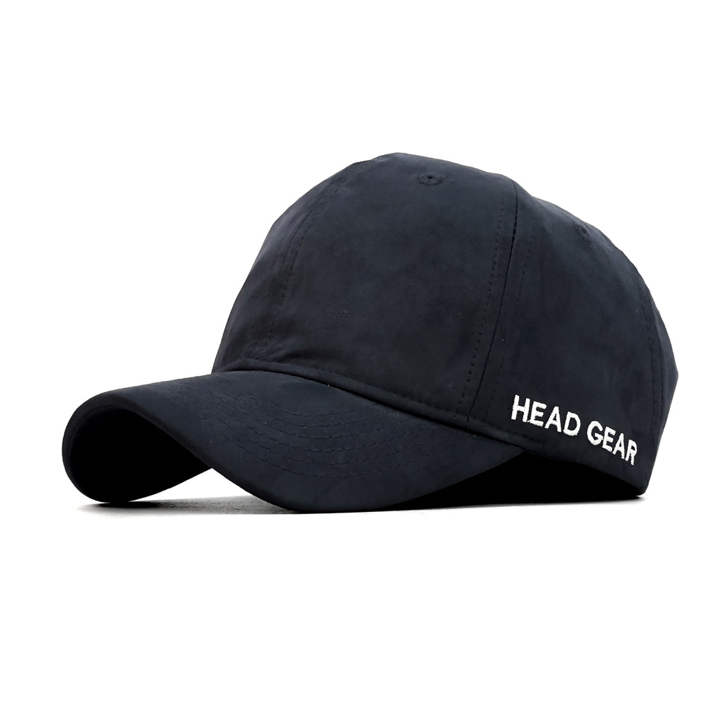 HEAD GEAR BLACK SUEDE CAP