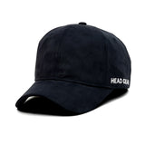 HEAD GEAR BLACK SUEDE CAP