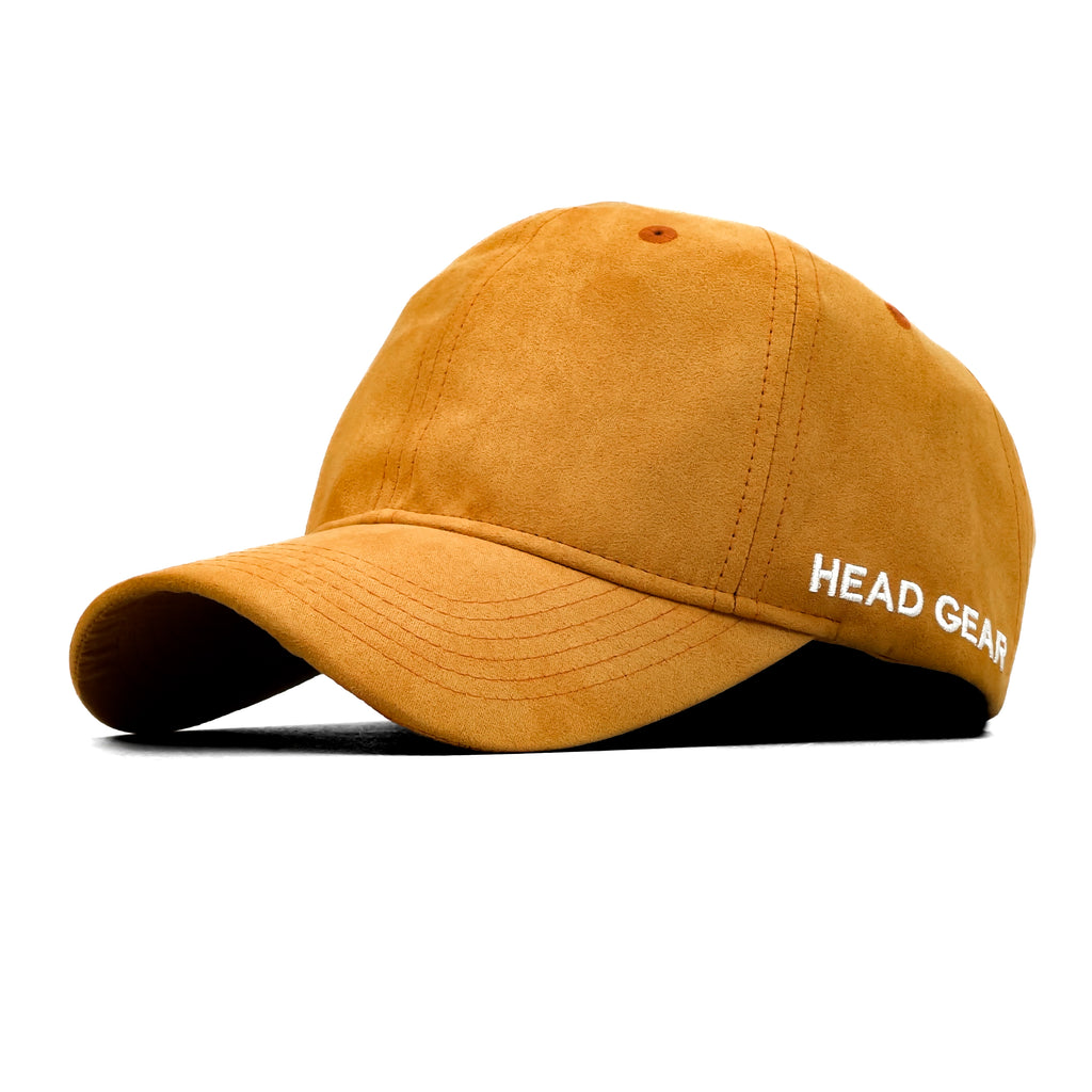 HEAD GEAR LIGHT TANGERINE SUEDE CAP