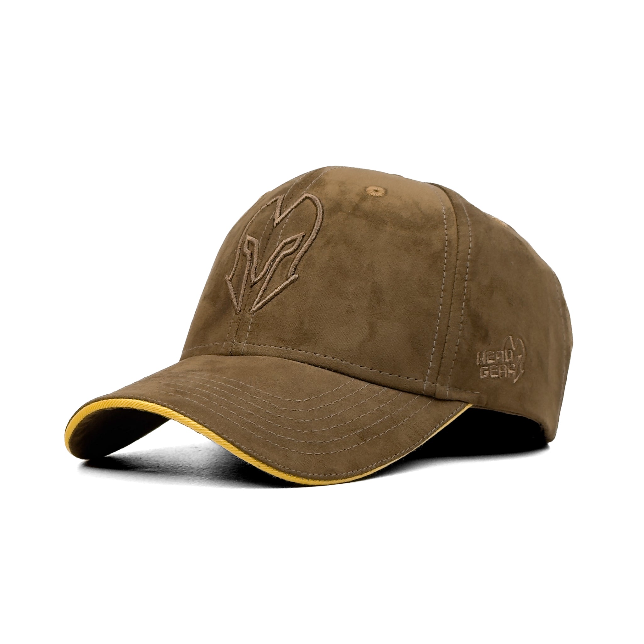 HEAD GEAR OLIVE SUPER SUEDE SANDWICH CAP