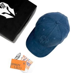 HEAD GEAR MIDNIGHT BLUE SUPER SUEDE SANDWICH CAP