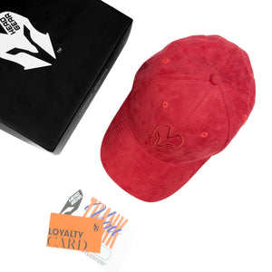 HEAD GEAR RED SUPER SUEDE SANDWICH CAP