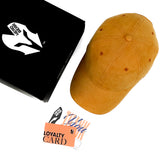 HEAD GEAR LIGHT TANGERINE SUEDE CAP