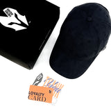 HEAD GEAR BLACK SUEDE CAP