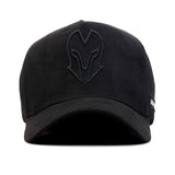 HEAD GEAR BLACK SUPER SUEDE TRUCKER CAP