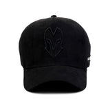 HEAD GEAR BLACK SUPER SUEDE TRUCKER CAP