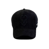 HEAD GEAR BLACK SUPER SUEDE TRUCKER CAP