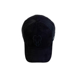 HEAD GEAR BLACK SUPER SUEDE TRUCKER CAP