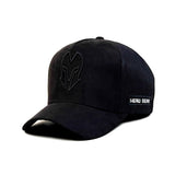 HEAD GEAR BLACK SUPER SUEDE TRUCKER CAP