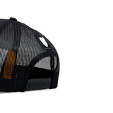 HEAD GEAR BLACK SUPER SUEDE TRUCKER CAP