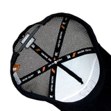 HEAD GEAR BLACK SUPER SUEDE TRUCKER CAP