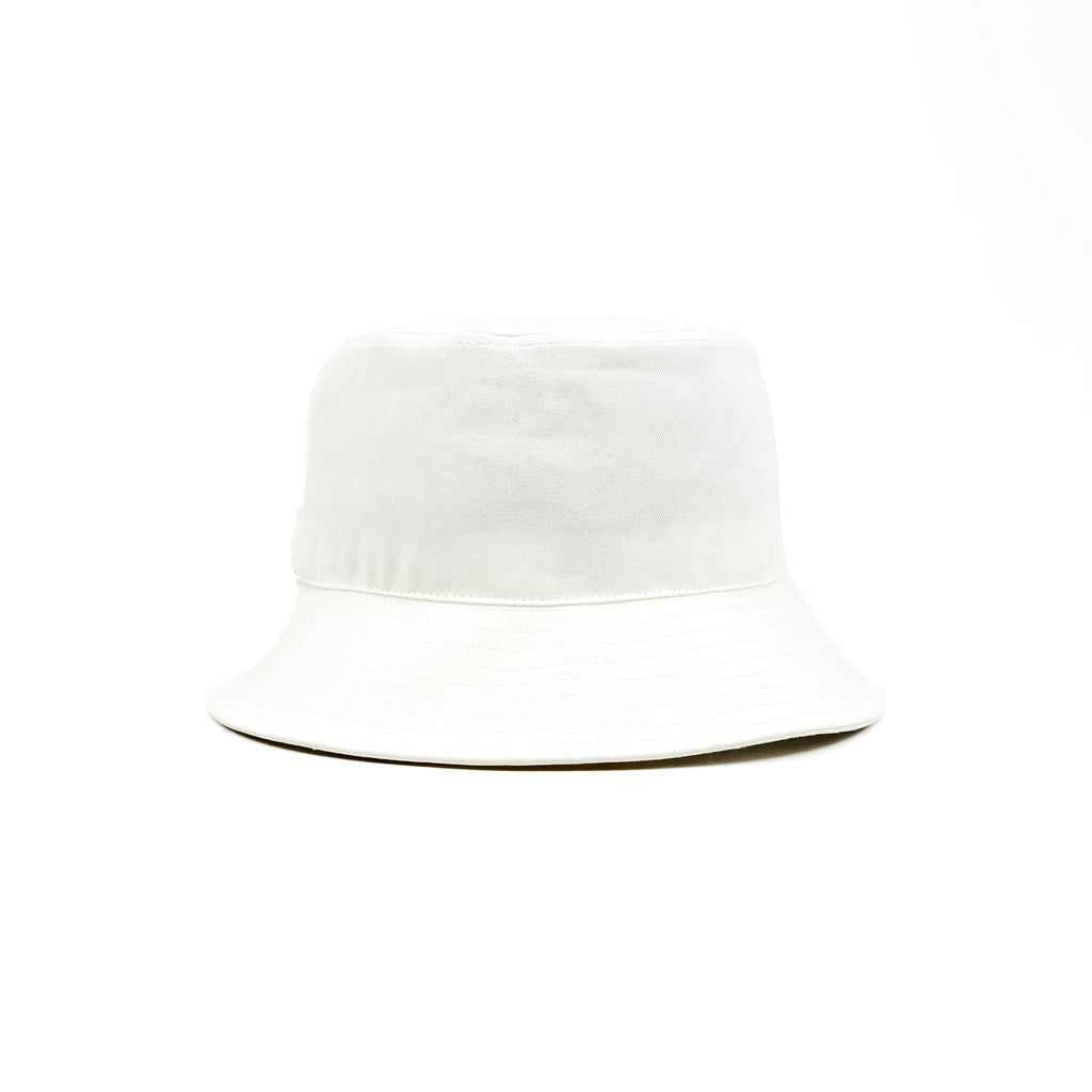 HEAD GEAR BASIC WHITE BUCKET HAT