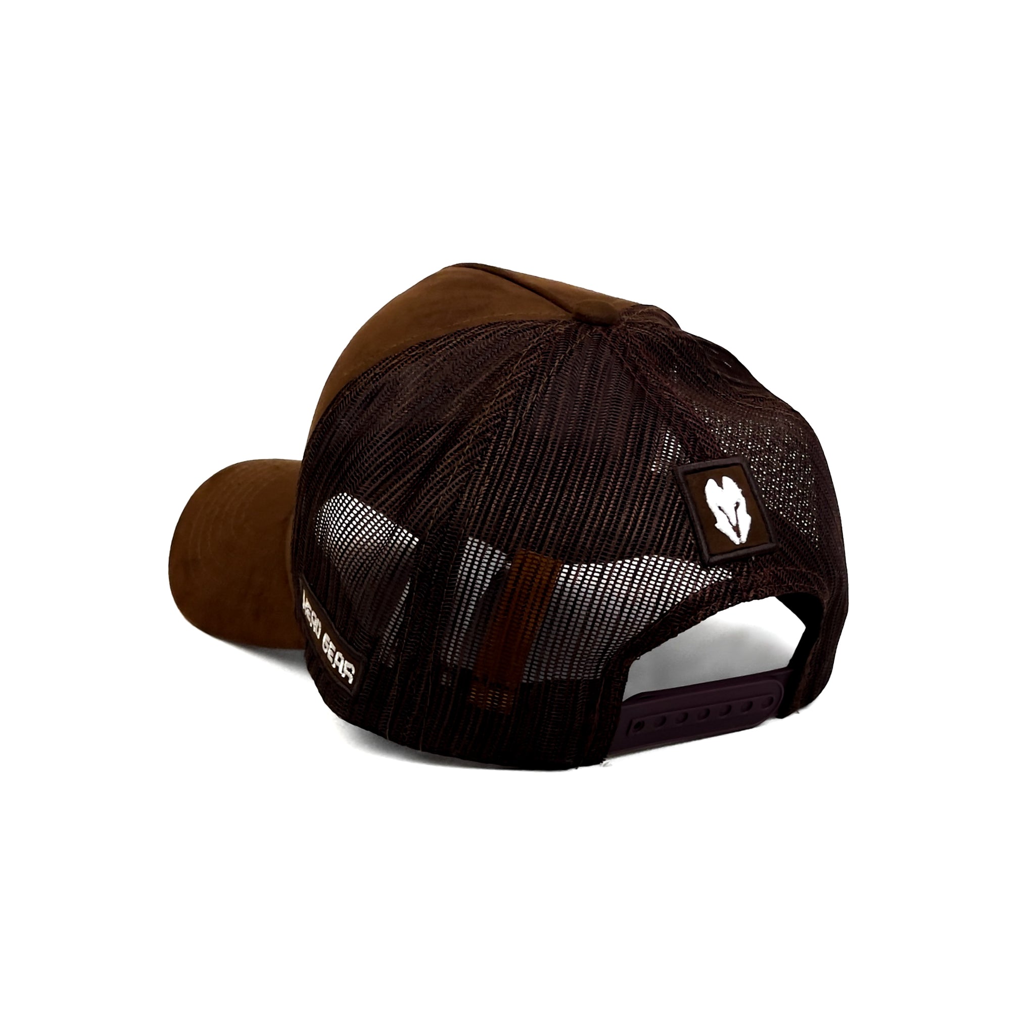 HEAD GEAR CHOCOLATE SUPER SUEDE TRUCKER CAP