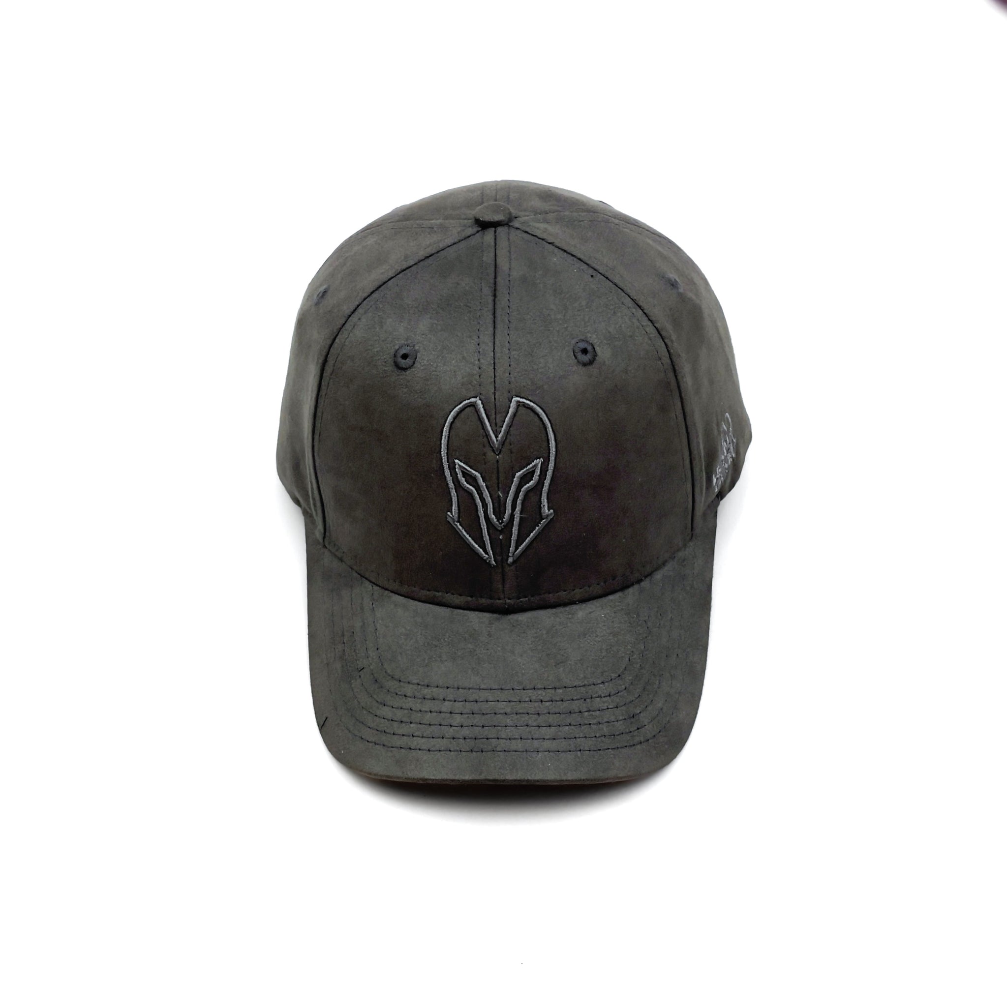 HEAD GEAR GREY SUPER SUEDE CURVED VISOR CAP