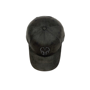 HEAD GEAR GREY SUPER SUEDE CURVED VISOR CAP