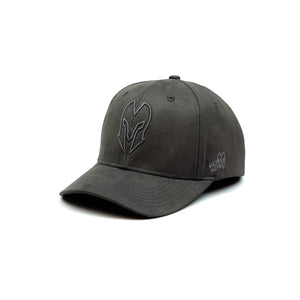 HEAD GEAR GREY SUPER SUEDE CURVED VISOR CAP