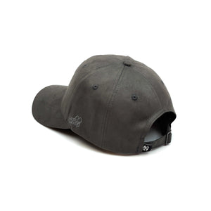 HEAD GEAR GREY SUPER SUEDE CURVED VISOR CAP