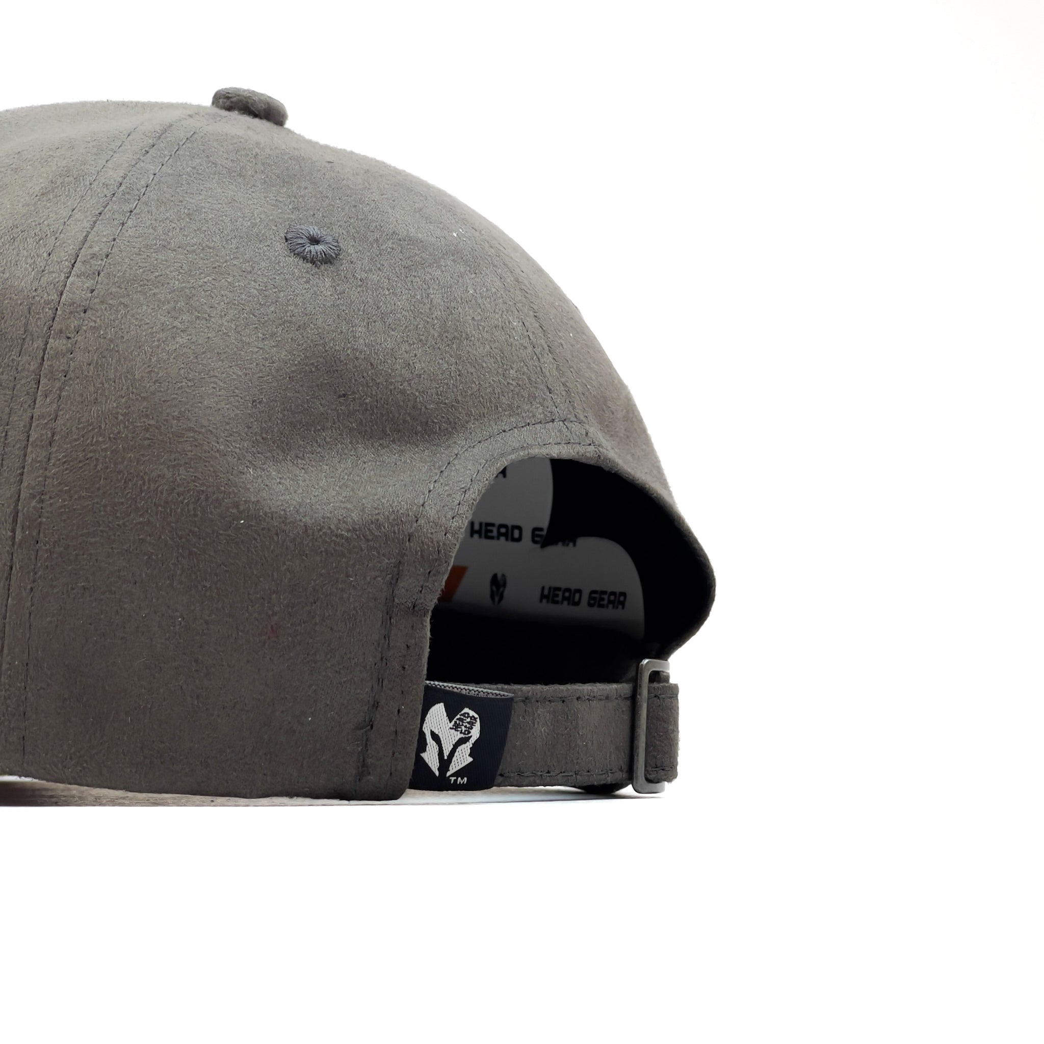 HEAD GEAR GREY SUPER SUEDE CURVED VISOR CAP