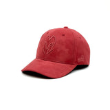 HEAD GEAR BARN RED SUPER SUEDE CURVED VISOR CAP