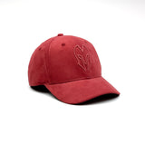 HEAD GEAR BARN RED SUPER SUEDE CURVED VISOR CAP
